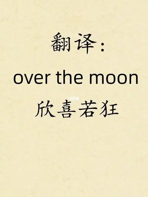 每日翻译雅思口语moon只有月亮的意思