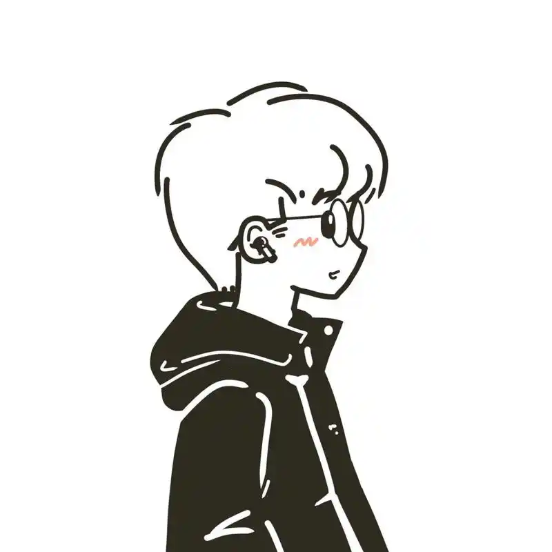 少年感 微信头像 男头 动漫头像   少年感男生头像 冲锋衣和耳机 蓬松