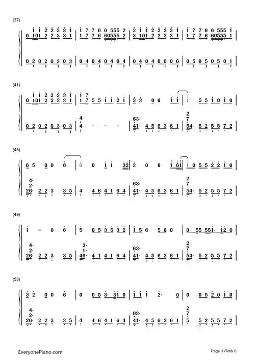 summer-calvin harris双手简谱预览3