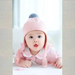 萌娃日常照片可爱么宝宝海报婴儿画服大眼睛双眼皮漂亮的小女孩画