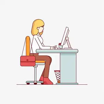 卡通职业人物矢量素材aipng矢量图商务女士头像png卡通披肩短发女人