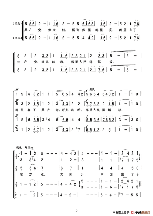 东方红(合唱) 提示:按f11切换浏览器全屏模式.