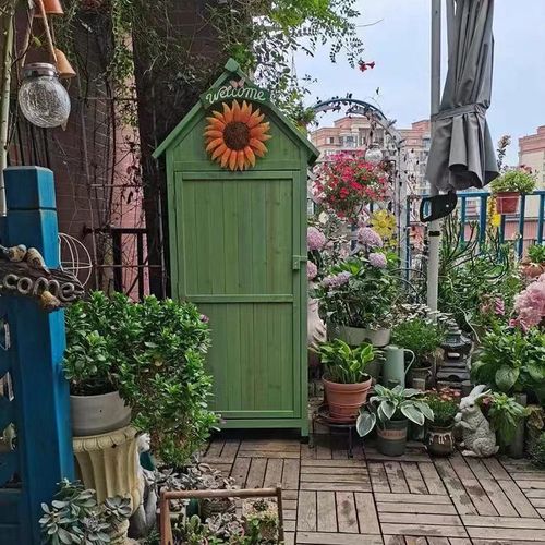 装饰品太阳花欢迎牌园艺花园用品挂件田园风格阳台小鸟挂钩