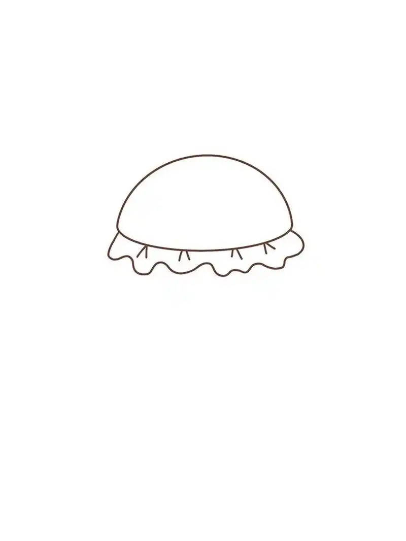 可爱的汉堡简笔画92