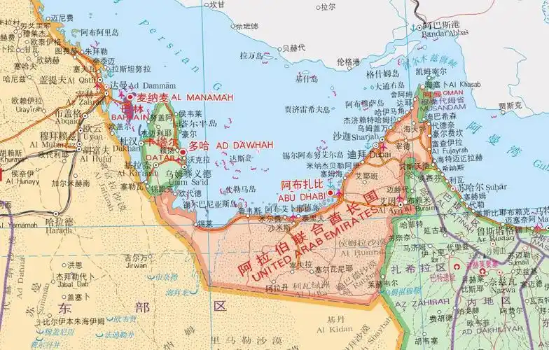 卡塔尔地图全图高清版 图片预览