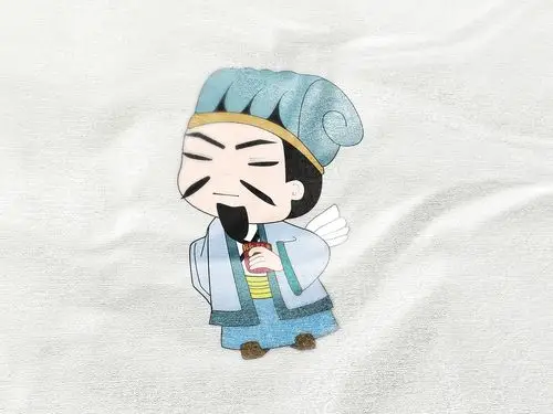 t恤印花效果-诸葛亮