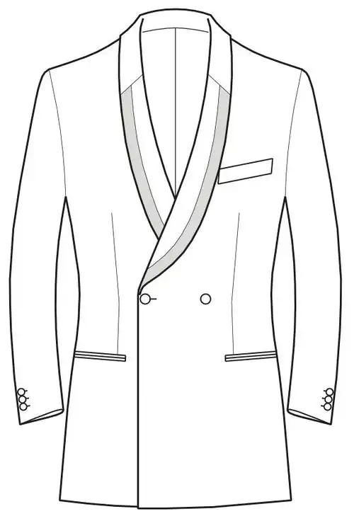 西服一直以来,双排扣都是高贵的代名词,它的款式特点主要是显眼的戗驳