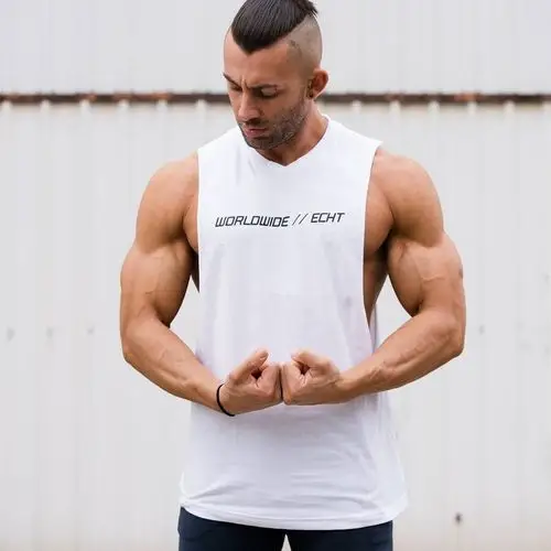 肌肉队长夏季运动宽松背心男潮兄弟健身坎肩工字型打底纯色汗背心