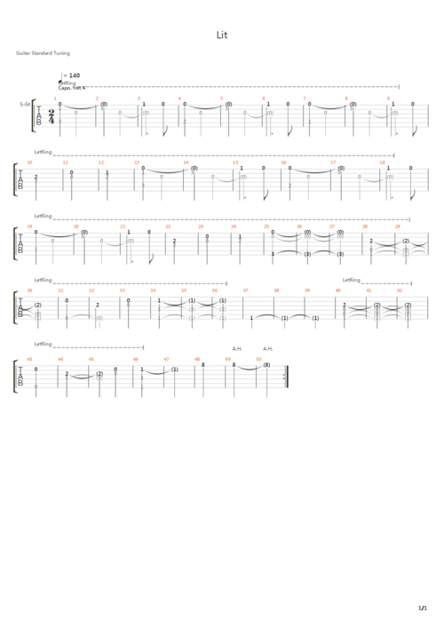 lit - 声之形ost吉他谱