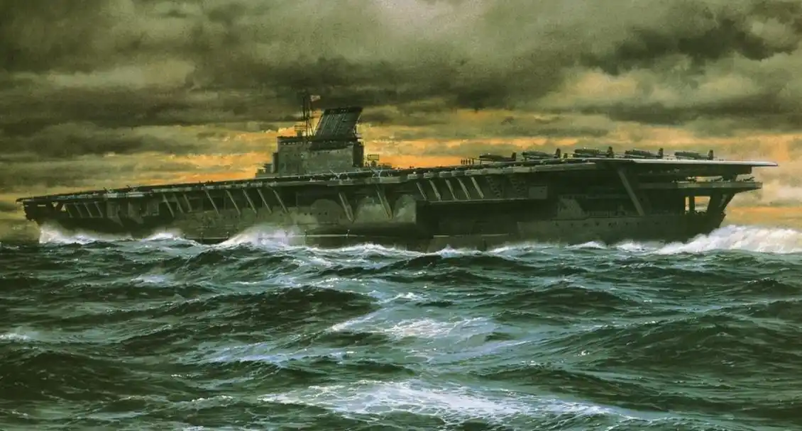 日本信浓号二战中吨位最大航母出航仅17小时被击沉