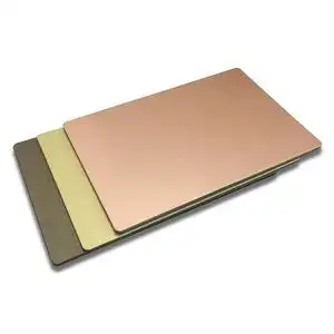 brushed brown color acp sheet for interior decoration aluminum