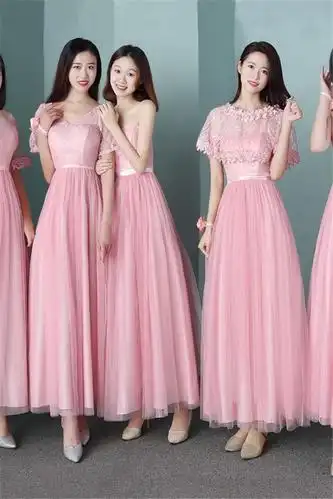 伴娘服长款2019年新款韩版姐妹团修身显瘦新娘敬酒服宴会晚礼服裙