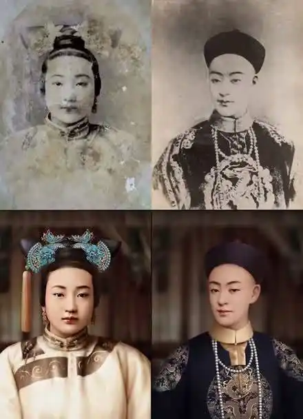 光绪帝和珍妃复原的动态影像.