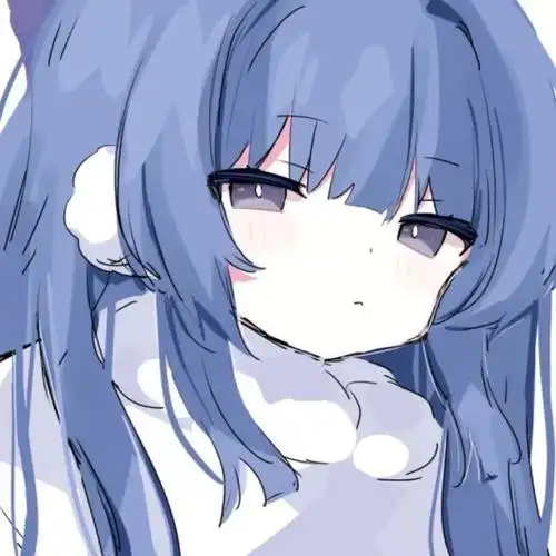 2023最新软萌蓝发动漫女生头像_动漫图片_我要个性网