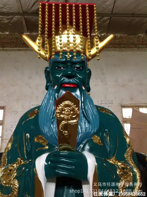 四海龙王2米树脂佛像批发龙王像东海南海西海北海龙王寺院摆件