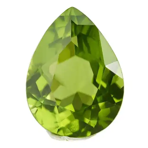 亏本捡漏4.1克拉水滴橄榄石裸石戒面彩色宝石支持其他