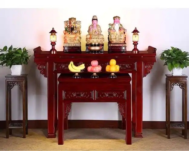 佛桌供台实木财神爷供奉桌佛堂用桌供奉台现代简约供桌佛台家用