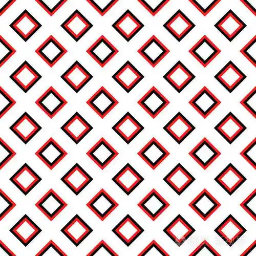 无缝几何正方形图案设计背景色矢量图形
