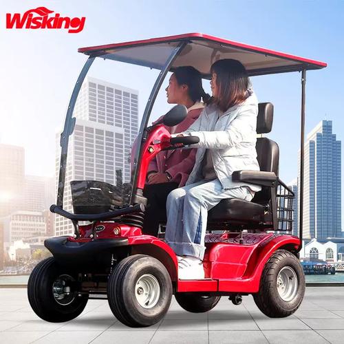 新款威之群4031b老年代步车大型四轮小巴士观光车电动车双人接送