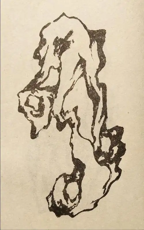 国画---好美的太湖石( 学画石素材)