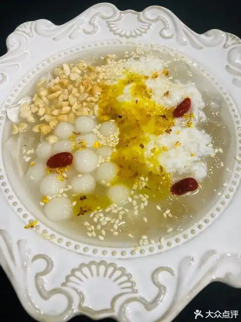 桂花酒酿冰粉图片