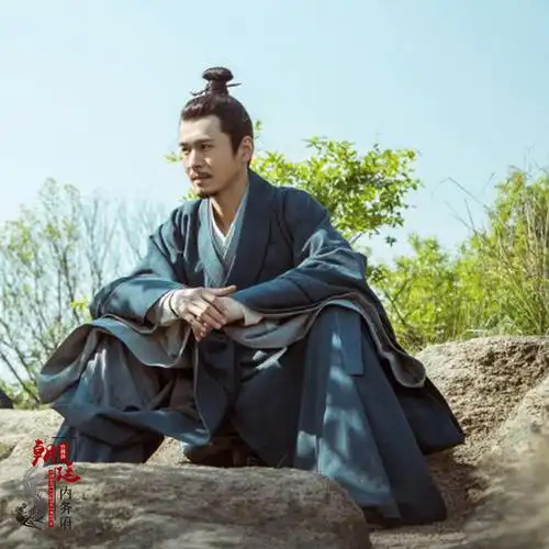 古装明朝书生群演棉麻臣服大臣文臣影视大明民族服装