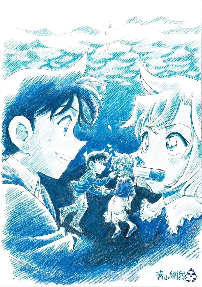 柯南每年剧场版彩铅海报合集.