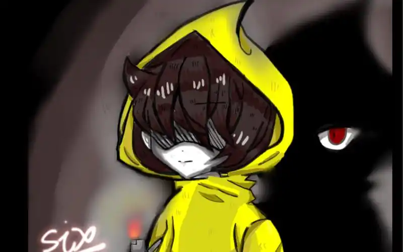 小小梦魇     小六画渣指绘过程_(:* 19∠)