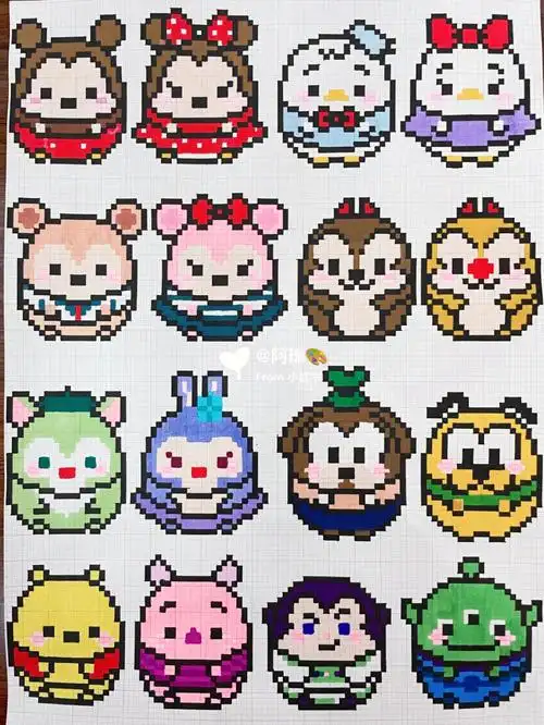 像素画临摹64迪士尼合集