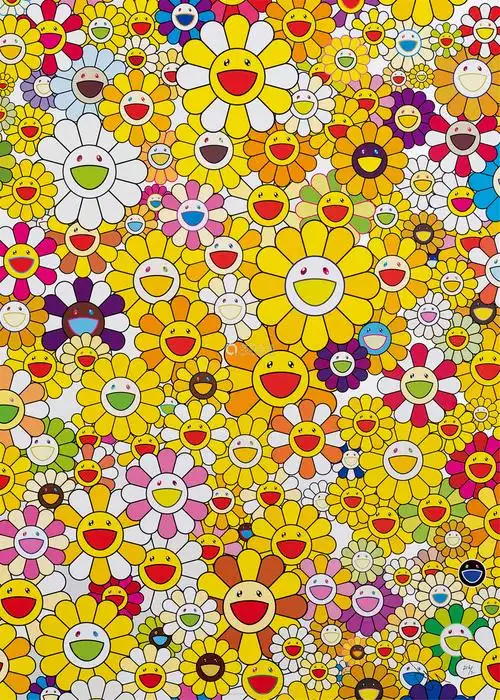 2012年takashimurakami村上隆anhomagetomonogold1960a胶印版画