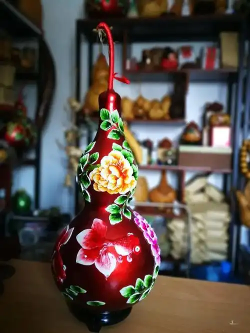 堆彩浮雕葫芦 富贵有余