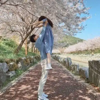 森系情侣头像一左一右情头清新森系一左一右