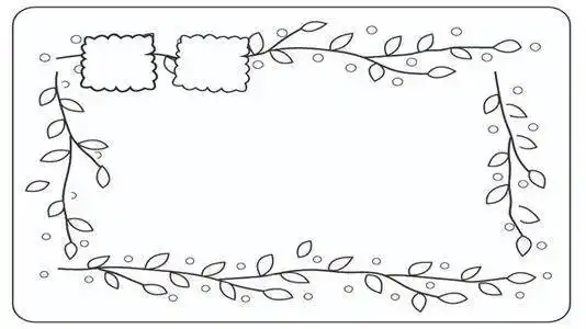 边框简笔画 边框简笔画简单又漂亮