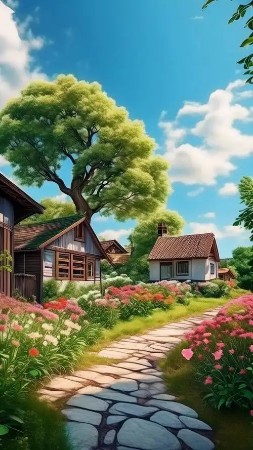 通往童话的小路,一步一花开