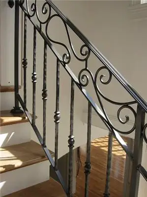 西安铁艺楼梯扶手金属加工厂家-如云铁艺
