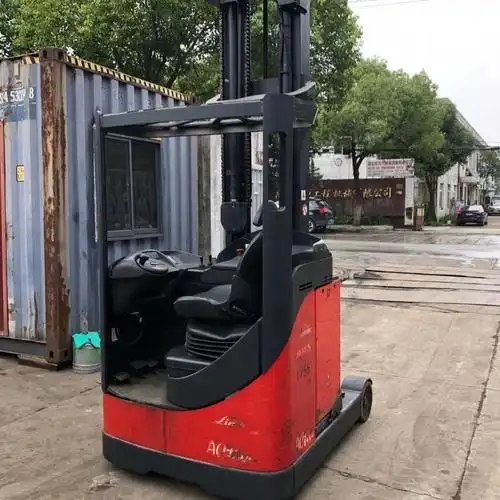 原装林德电动二手叉车窄道专用站立式二手叉车全交流电动二手叉车