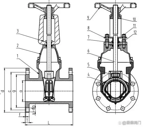 软密封闸阀结构长度