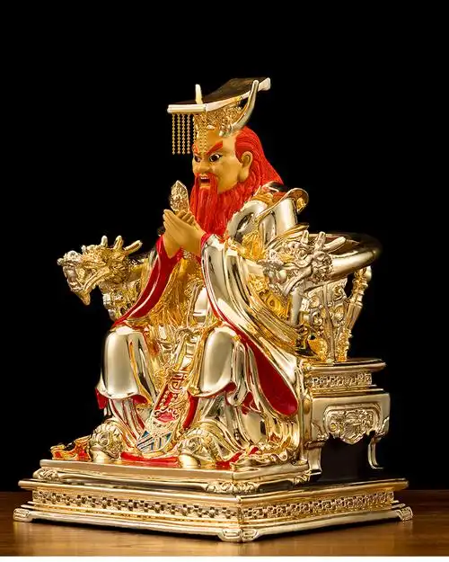 神像 四海龙王东海南海西海北海家用供奉镇宅求雨摆件 16寸东海龙王