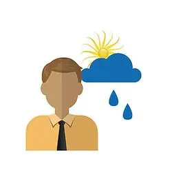 卡通版天气预报播报员