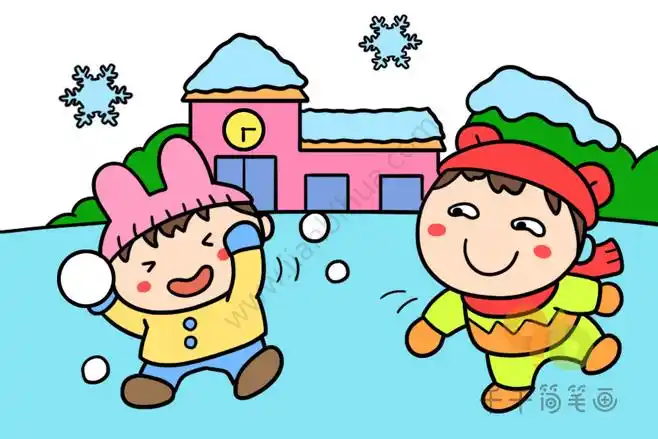 今天给大家带来了一组情景简笔画,彩色的场景让绘画变得有趣