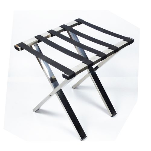 客房行李架加厚不锈钢酒店置物架宾馆折叠衣物架放行李箱架子结实耐用