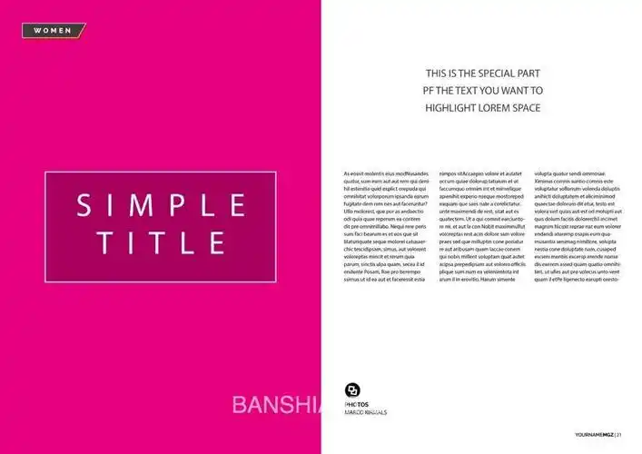 横版企业文化宣传册家居产品杂志画册内页id排版indesign模板