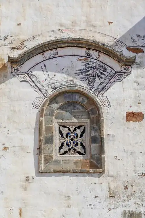 婺源篁岭徽派民居窗户