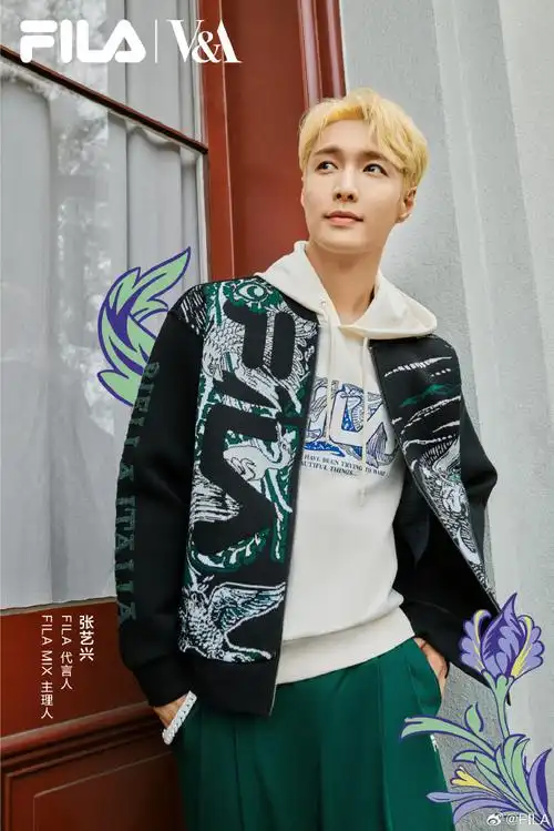 fila代言人张艺兴##fila mix主理人张艺兴##fila时尚印花