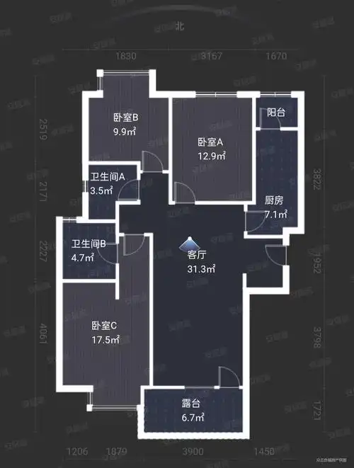 出行方便,富力城(南区)二手房,188万,3室2厅,2卫,123平米-西安安居客