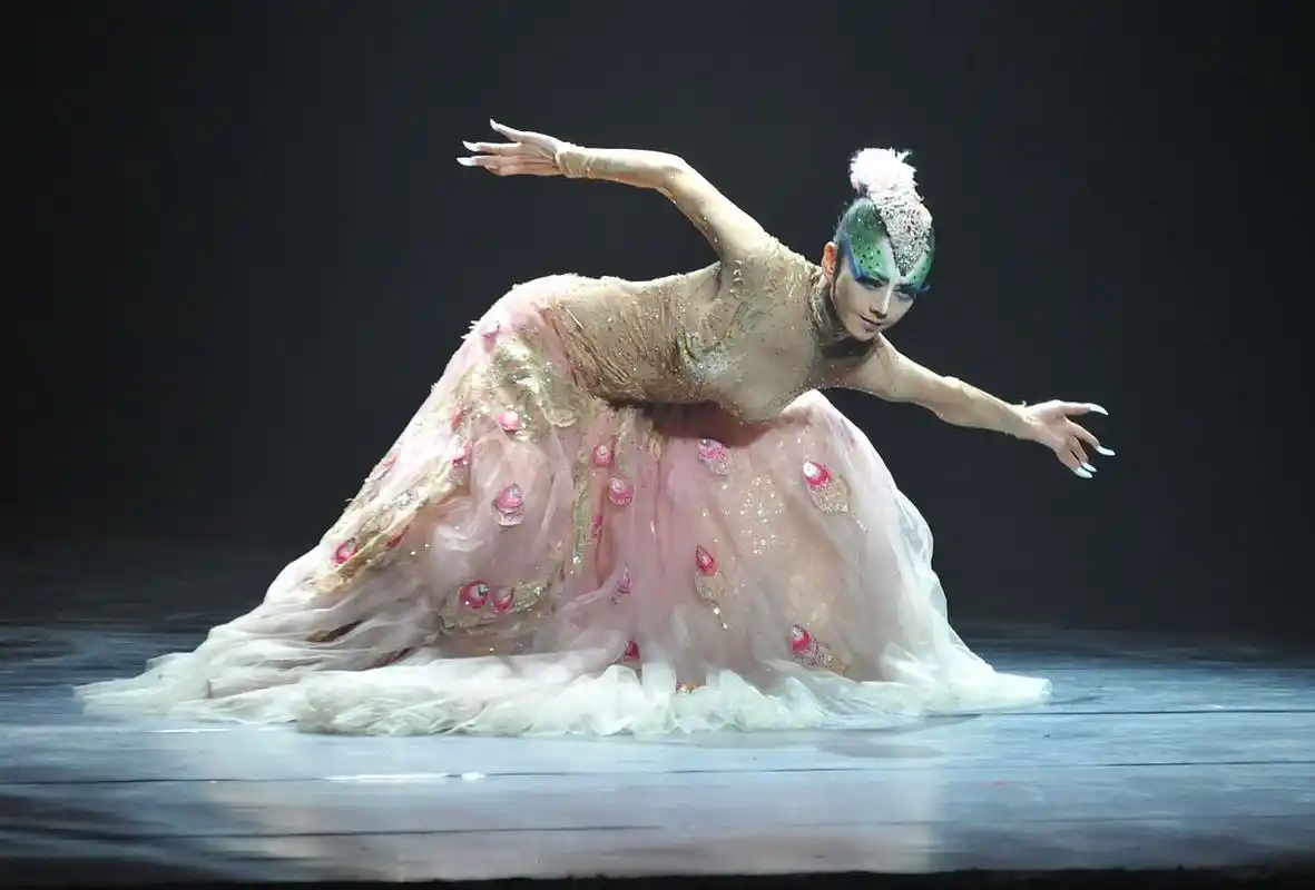 杨丽萍,中国著名舞蹈艺术家,以她的孔雀舞而闻名于世.