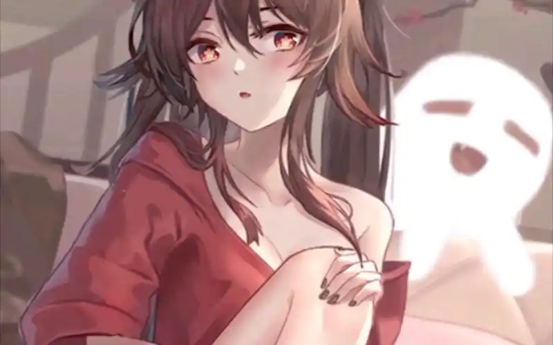 4k动图原神同人害羞的胡桃66