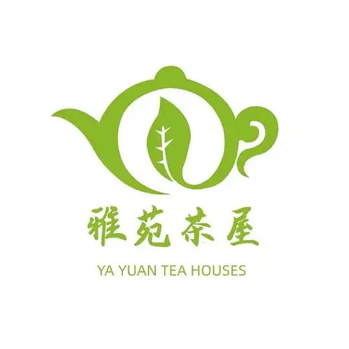 中国风茶屋标志logo