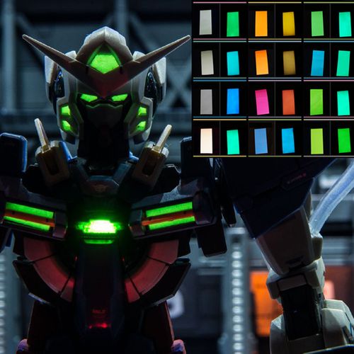 12 种颜色 高达模型 素组改造 荧光贴纸 超亮胶贴 夜光贴纸