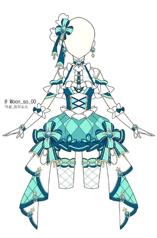 artist:moonso twi:moon_so_00 二次元服饰设计